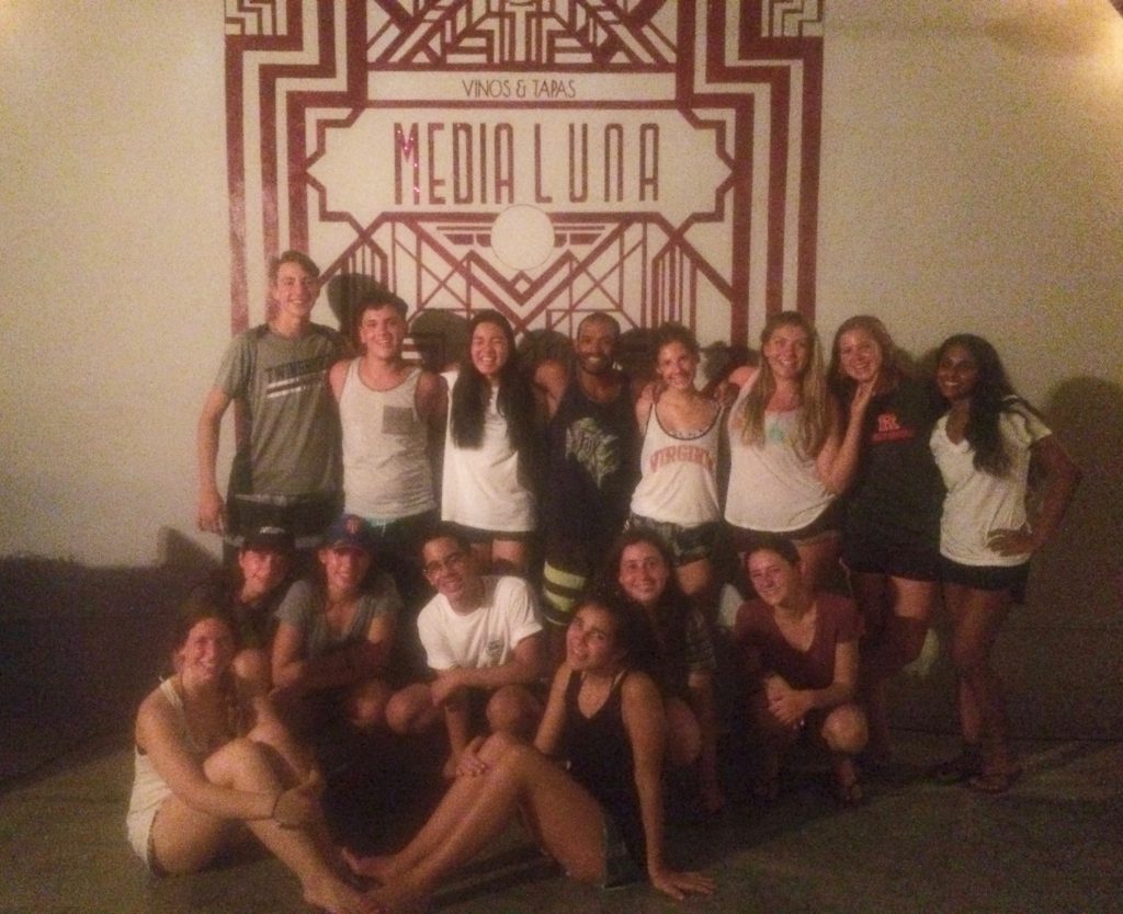Our group after Salsa Class.
