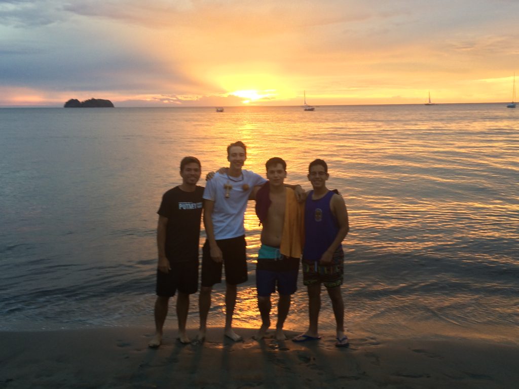 The boys in our group and leader Tim