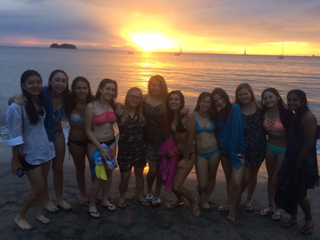 The girls in our group and leader Cailey